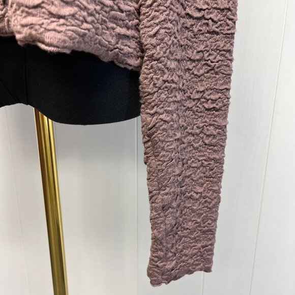 Natural Life Danielle Womens Textured Square Neck Top Sz XL Mauve Stretchy Knit - Picture 4 of 8